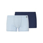 The Cotton Essentials-Pants 2Pack by HANRO in Blue Lagoon / Deep Navy