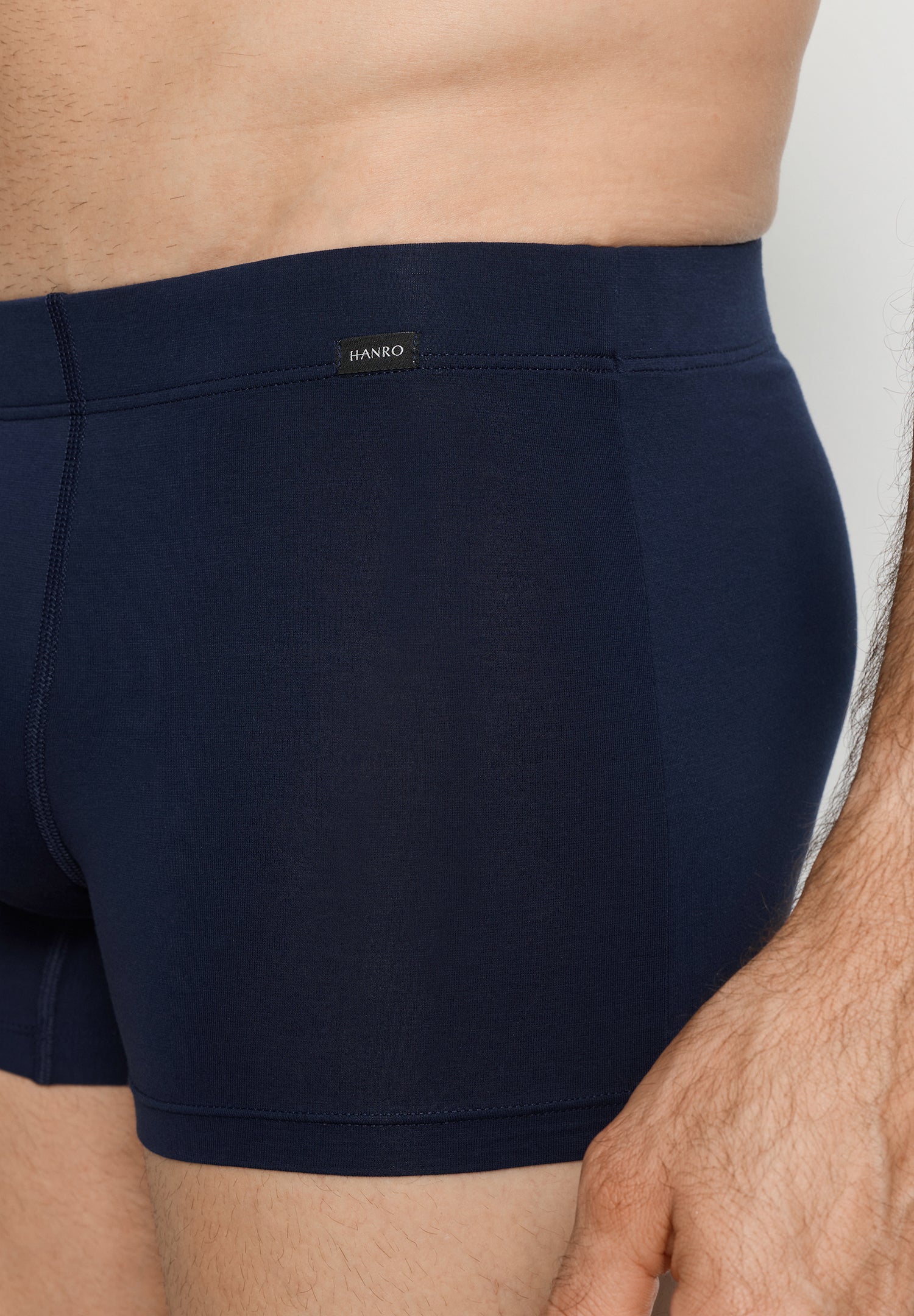 The Cotton Essentials-Pants 2Pack by HANRO in Blue Lagoon / Deep Navy