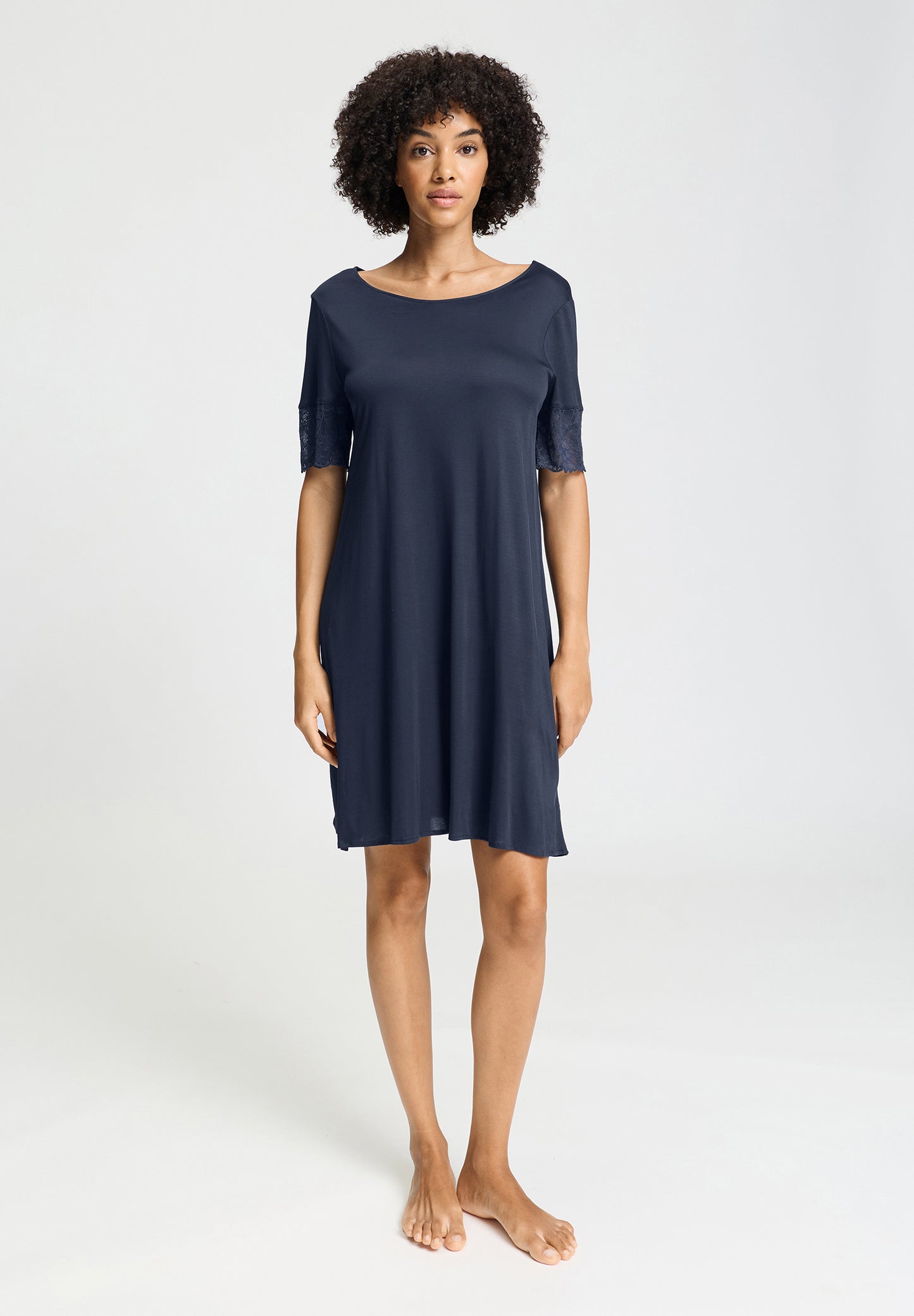Azelia Nw-S/Slv Nightdress 95Cm
