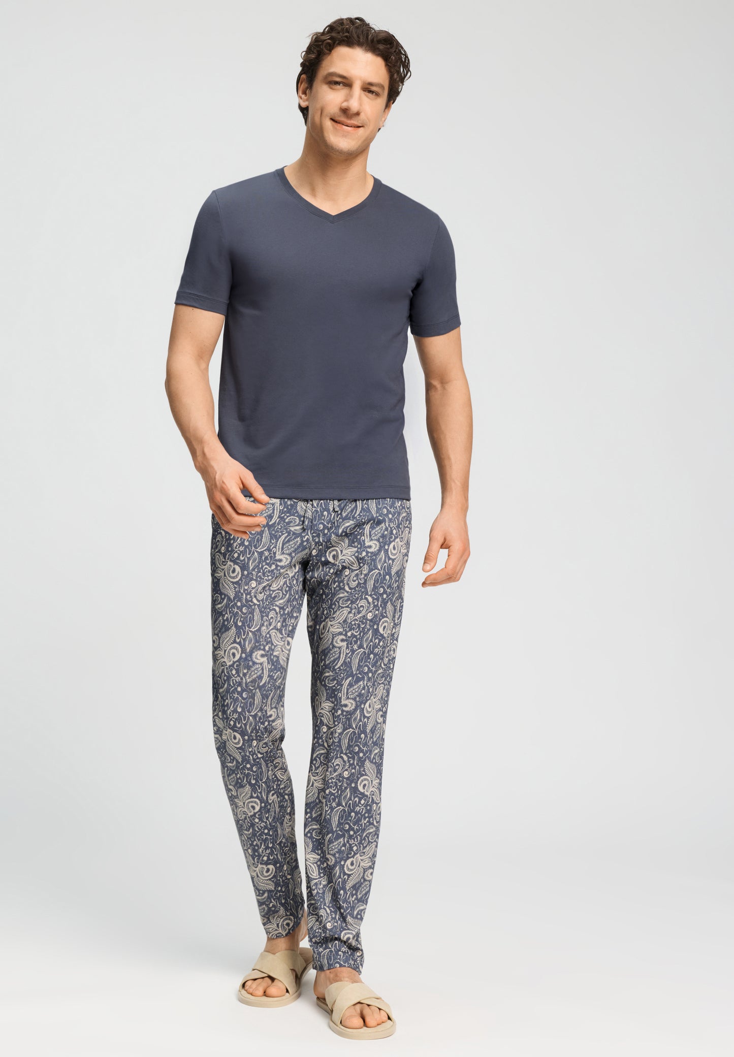 Living Shirts-S/Slv Shirt V-Neck