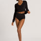 The Woolen Silk-Maxi Briefs By Hanro in Black