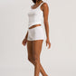 The Cotton Seamless-Tank Top By HANRO in White