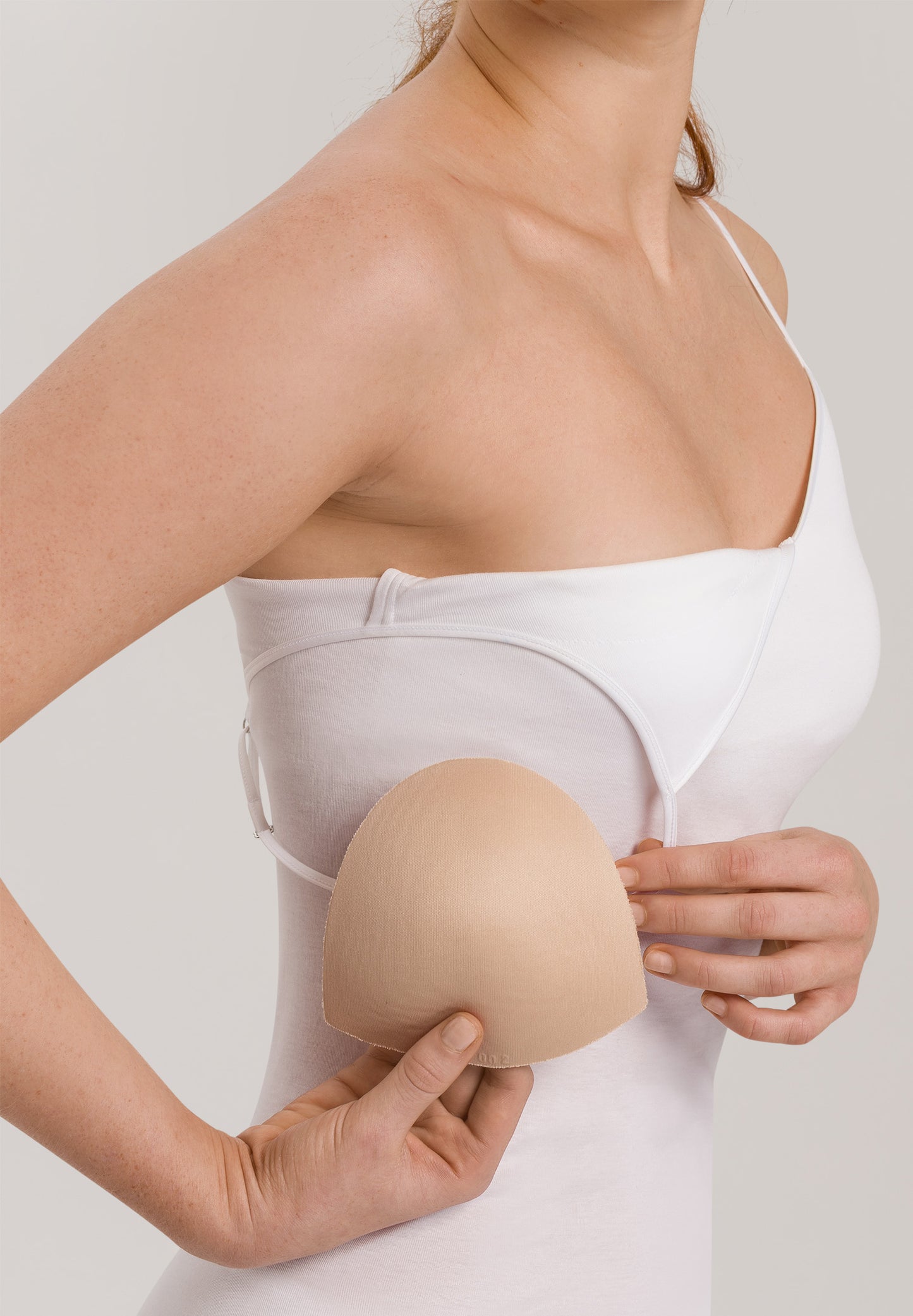 Cotton Seamless-Spaghetti Top Padded