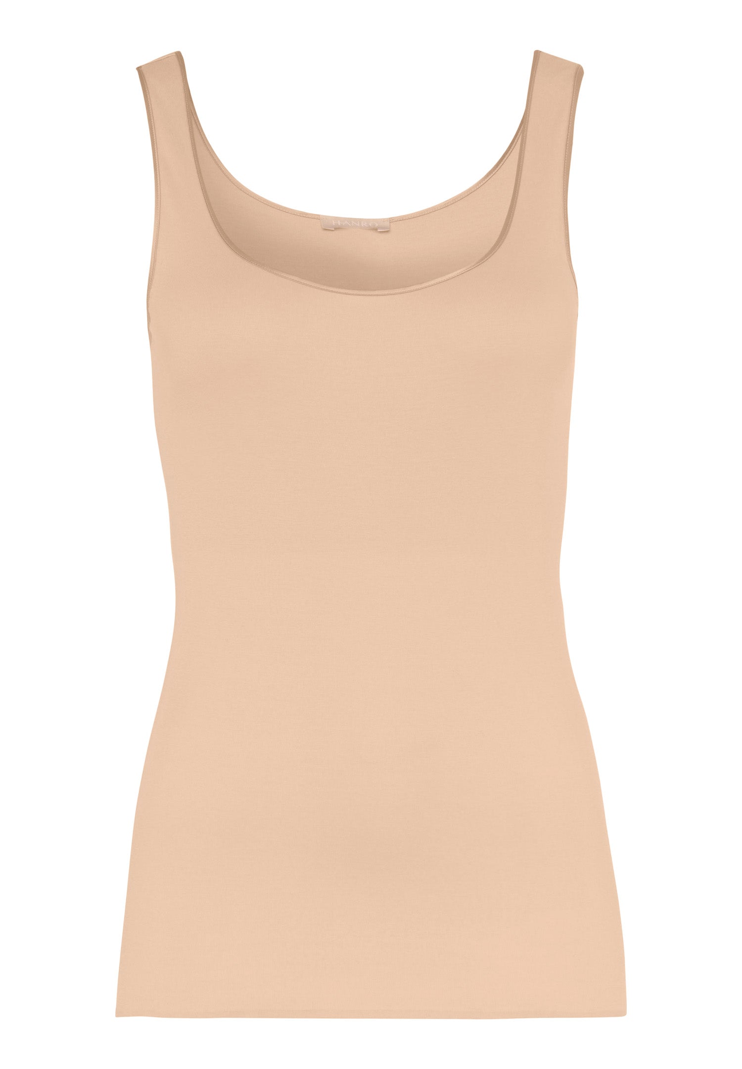 The Cotton Seamless-Tank Top By HANRO in Beige