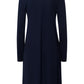 The Cotton Silk-L/Slv Nightdress 100Cm By Hanro in Deep Navy