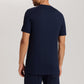 The Night & Day-Short Sleeve Shirt By Hanro in Deep Navy