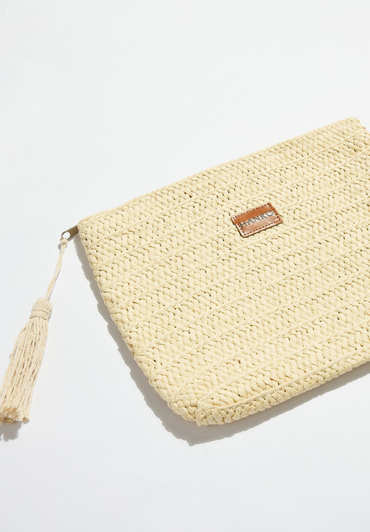 Hanro Straw Clutch Bag