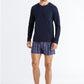 HANRO Deep Navy Living Shirts Long Sleeve Shirt