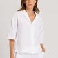 100% Cotton - Short Sleeve Shirt in Chalk Stripe | HANRO