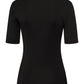 HANRO Black Woolen Silk Short Sleeve Shirt