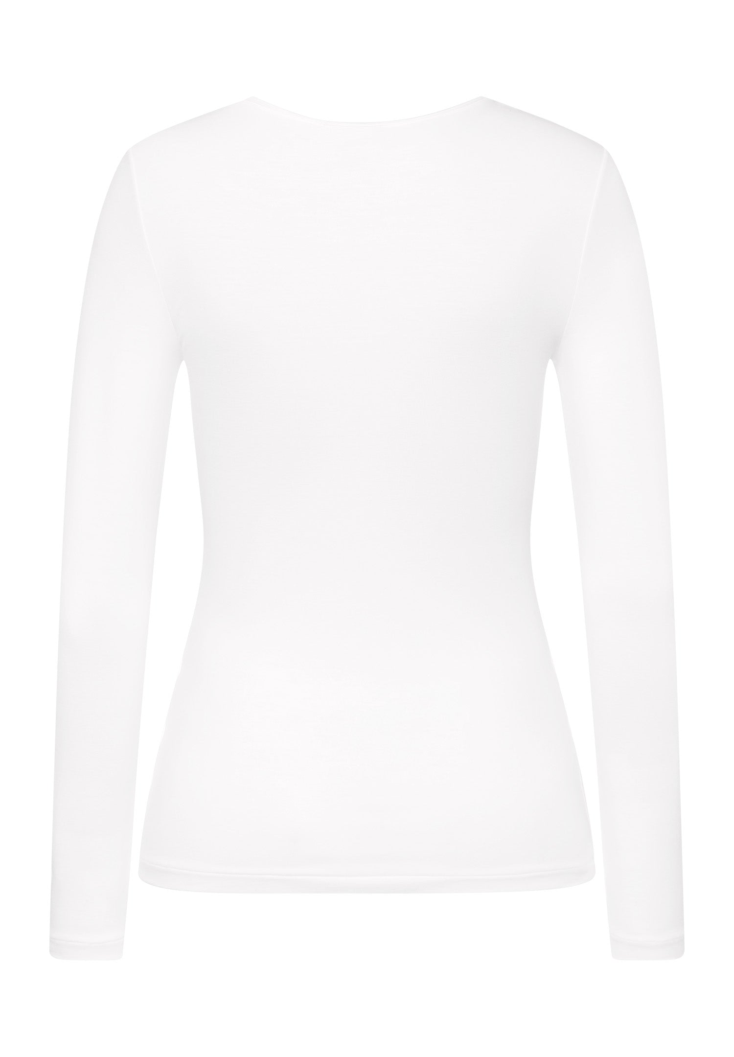 HANRO White Soft Touch Long Sleeve Shirt