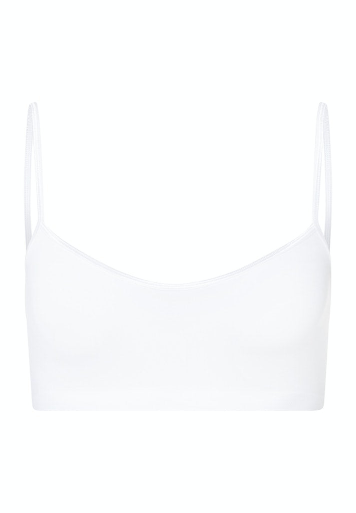 HANRO Womens Touch Feeling Crop Top in white