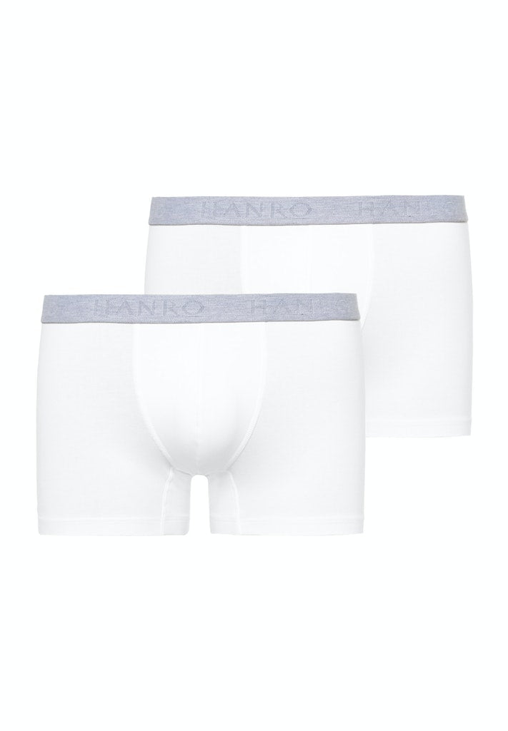 Mens Cotton Essentials Pants 2Pack in white | HANRO