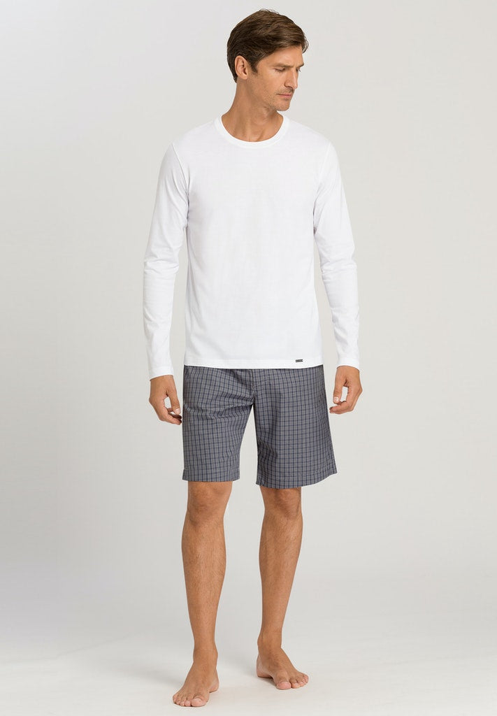 Mens Longsleeve Shirt in white | HANRO