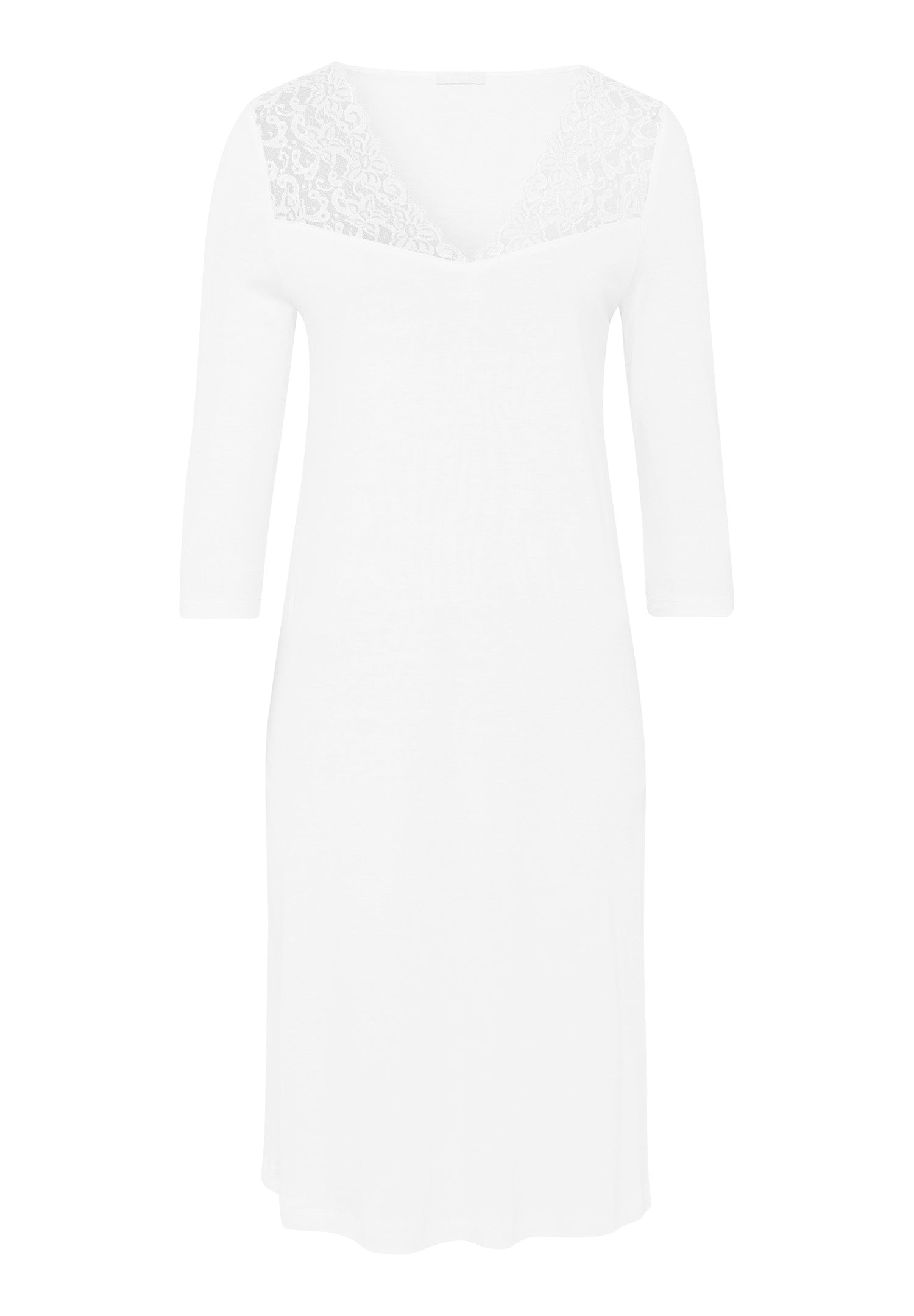 HANRO White Moments 3/4 Sleeve Nightdress