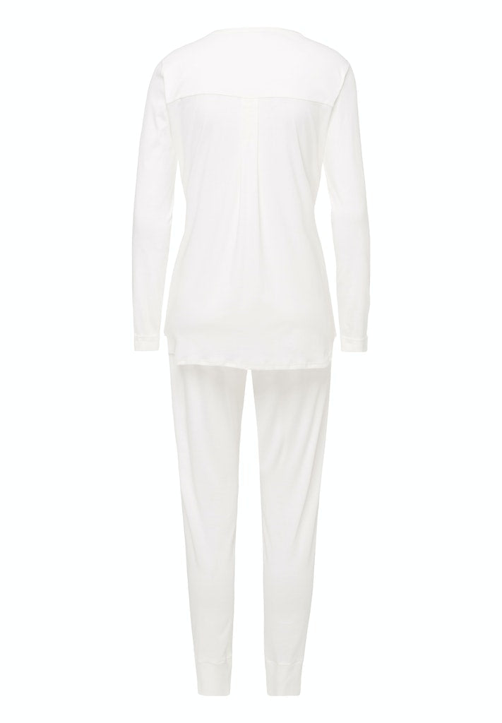 Off White Long Sleeve Pyjamas | HANRO