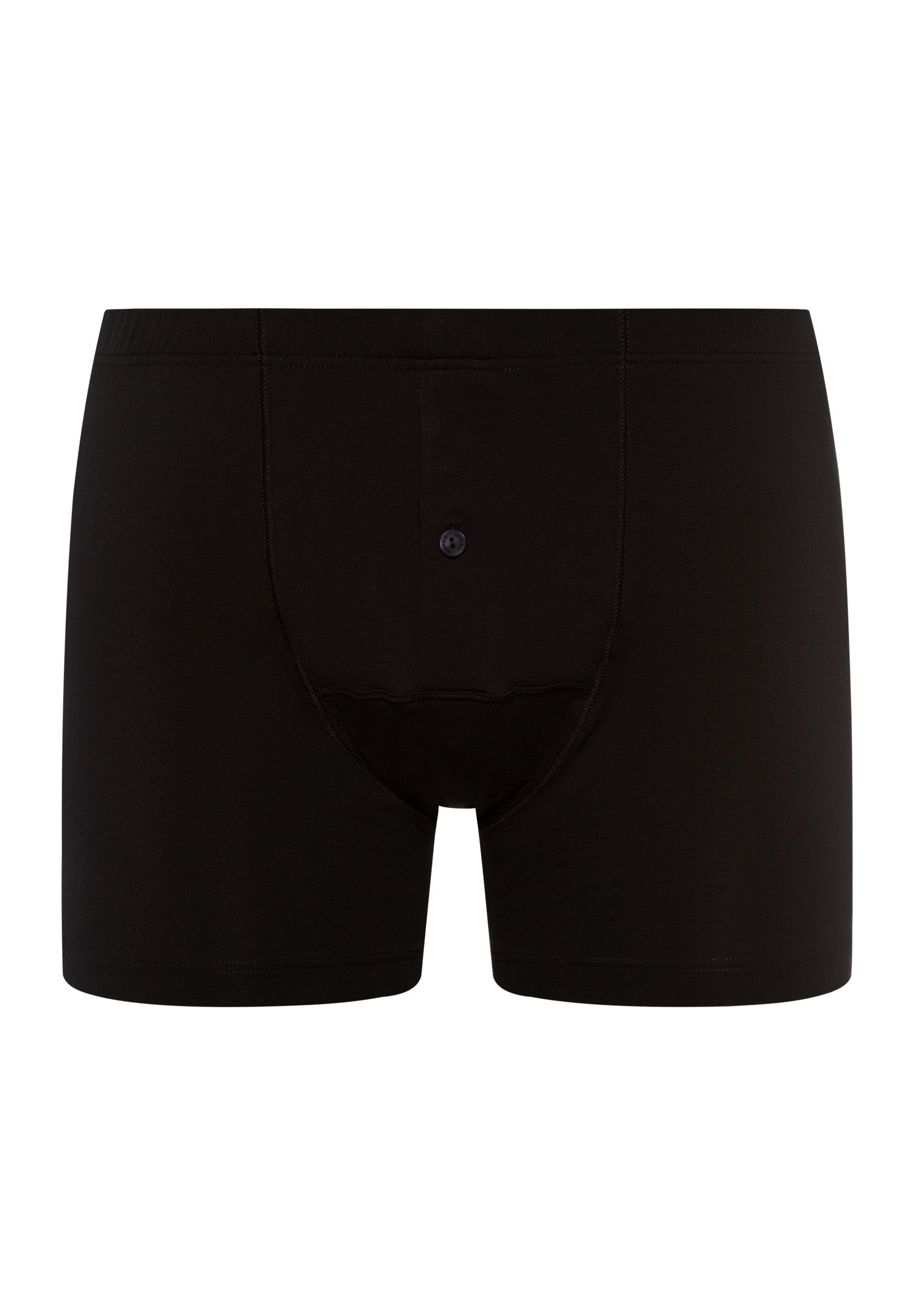 HANRO Black Cotton Sensation brief with buttoned fly