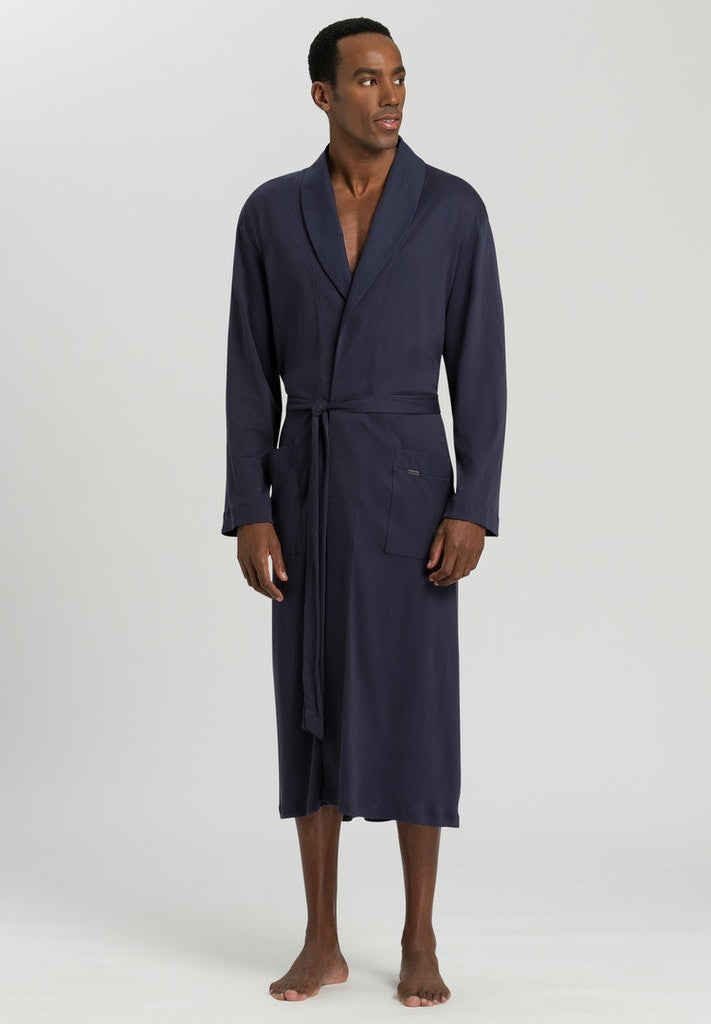 Mens Robe in black iris | HANRO – HANRO AUSTRALIA