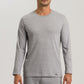 Mens Living Long sleeve Shirt in grey melange | HANRO