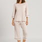 Womens Natural Comfort 3/4 Pyjama in almond |HANRO